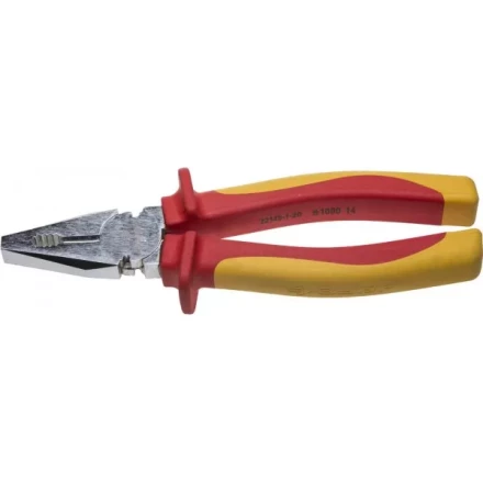 Плоскогубцы ЗУБР "ПРОФЕССИОНАЛ" "ПРОФИЭЛЕКТРИК", диэлектрические комбинированные, двухкомп рукоятка,  до ~1000В, 200мм 22145-1-20 купить в Екатеринбурге