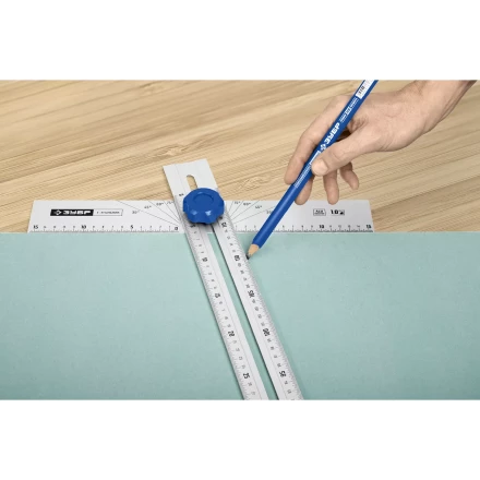 ЗУБР Т-угольник алюминиевый с подвижной направляющей, Профессионал (34389) купить в Екатеринбурге