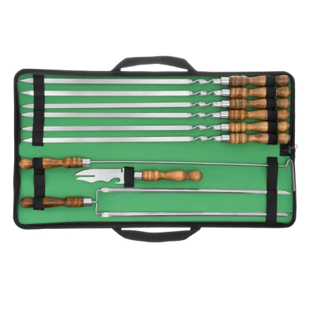 Набор шашлычный 9 предметов в сумке, Camping// Palisad 69754 купить в Екатеринбурге