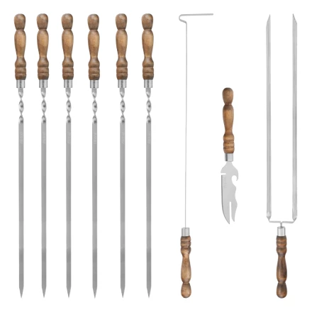 Набор шашлычный 9 предметов в сумке, Camping// Palisad 69754 купить в Екатеринбурге