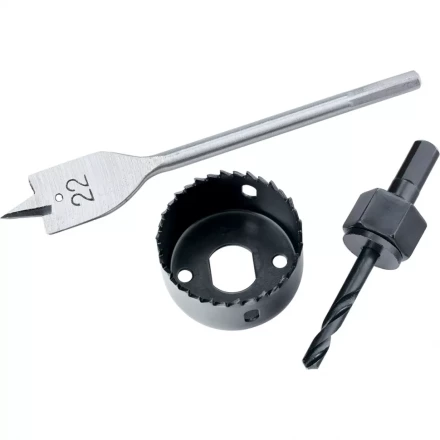 Набор для установки врезных замков 22 мм/54 мм (перовое сверло/кольцевая пила) MTX 704949 купить в Екатеринбурге