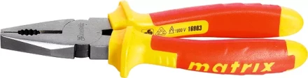 Плоскогубцы комбинированные  Insulated 160мм двухкомпонентные рукоятки MATRIX PROFESSIONAL 16901 купить в Екатеринбурге