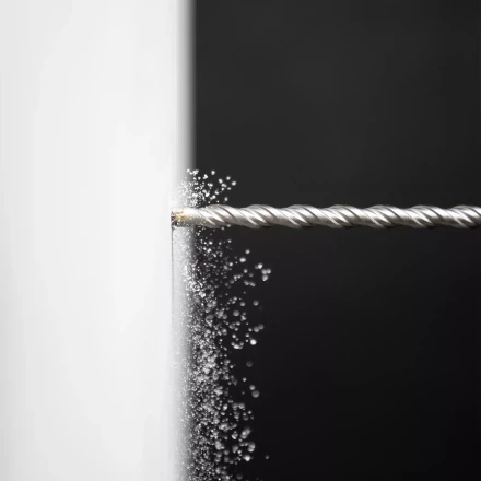 Бур по бетону Denzel, 8 x 260 мм, двойная спираль, три пылеотводящие кромки, 705014 купить в Екатеринбурге