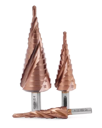 Ступенчатое сверло MESSER HSS CO 4-12х9 с кобальтовым покрытием и тремя спиральными канавками. купить в Екатеринбурге