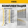 Набор сверл по металлу Denzel 723003, 1-10 мм, Р6М5-TiN, Golden Tip, 19 шт купить в Екатеринбурге