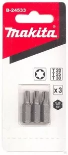 Биты Makita Тоrх Т20,25,30 25мм 3шт (B-24533) купить в Екатеринбурге