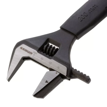 Ключ разводной, переставная губка, 200 мм, CRV GROSS 15572 купить в Екатеринбурге