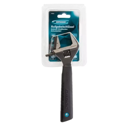 Ключ разводной, переставная губка, 200 мм, CRV GROSS 15572 купить в Екатеринбурге