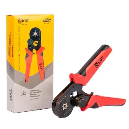 Пресс-клещи КВТ ПКВш-10у для опрессовки втулочных наконечников до 10 мм (92311) купить в Екатеринбурге