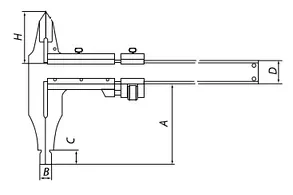 Штангенциркуль ШЦ 2-250 (0.05) класс Премиум губки 60мм купить в Екатеринбурге