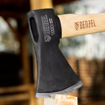 Топор, 1000 г Denzel 21634, кованый, буковое топорище купить в Екатеринбурге