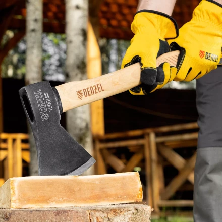 Топор, 1000 г Denzel 21634, кованый, буковое топорище купить в Екатеринбурге