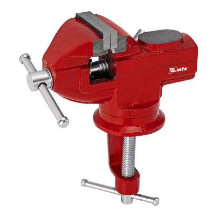 Тиски слесарные MTX 50 мм настольные поворотные c наковальней 18675 купить в Екатеринбурге