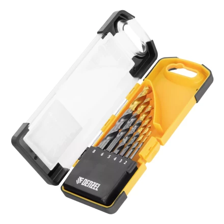 Набор сверл по металлу Denzel, 2-8мм, Р6М5К8-TiN, Golden Tip, 6 шт 723004 купить в Екатеринбурге