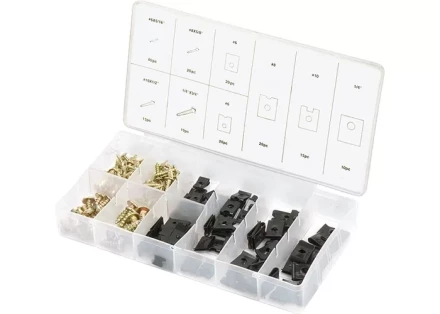 Набор саморезов и подушек саморезы D х L: 3х8, 4х16, 5х12, 6х20 мм 170 предметов СИБРТЕХ 47608 купить в Екатеринбурге