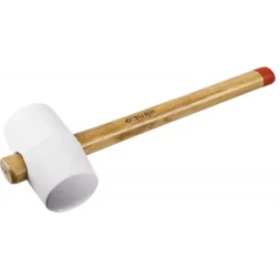 Киянка ЗУБР &quot;МАСТЕР&quot; резиновая белая, с деревянной рукояткой, 0,68кг 20511-680_z01