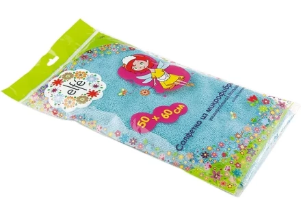 Салфетка из микрофибры универсальная увеличенного размера синяя полоска 500х600 мм Elfe 92319 купить в Екатеринбурге