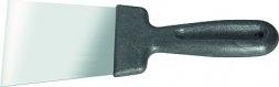 Шпательная лопатка из нержавеющей стали 60 мм пластмассовая ручка СИБРТЕХ/Р