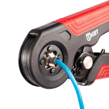 Пресс-клещи КВТ ПКВк-10А для опрессовки втулочных наконечников до 10 мм (101397) купить в Екатеринбурге