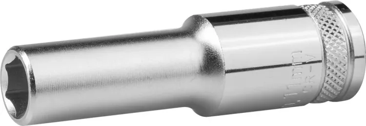Торцовая головка KRAFTOOL "INDUSTRIE QUALITAT", удлиненная, Cr-V, FLANK, хромосатинированная, 1/2", 11 мм 27807-11_z01 купить в Екатеринбурге