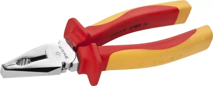 Плоскогубцы ЗУБР "ПРОФЕССИОНАЛ" "ПРОФИЭЛЕКТРИК", диэлектрические комбинированные, двухкомп рукоятка, до ~1000В, 180мм 22145-1-18 купить в Екатеринбурге