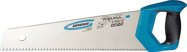 Ножовка по дереву "PIRANHA" 400 мм 11-12 TPI зуб - 3D каленый зуб 2-х комп. рук-ка GROSS 24110 купить в Екатеринбурге