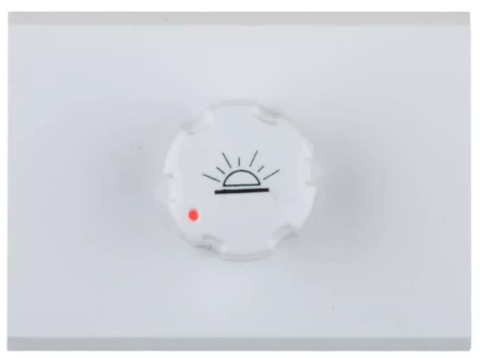 Диммер СВЕТОЗАР &quot;ЭФФЕКТ&quot; без вставки и рамки, цвет белый, 60-500Вт SV-54442-W купить в Екатеринбурге