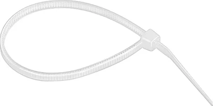 Хомуты 300 х 3,6 мм пластмассовые белые 100 шт  СИБРТЕХ 45531 купить в Екатеринбурге