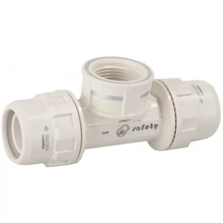 Тройник ЗУБР &quot;ШиреФит&quot; переходной &quot;штуцер с гайкой - внутренняя резьба - штуцер с гайкой&quot;, 32мм-1&quot;-32мм 51502-32-1-32 купить в Екатеринбурге