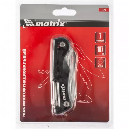 Нож многофункциональный 7 функций в чехле 107 мм Matrix 17624 купить в Екатеринбурге