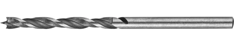 Сверло по дереву, двухленточное, спиральное, KRAFTOOL 29400-075-04, d=4x75мм 29400-075-04 купить в Екатеринбурге