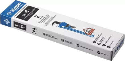 Ключ трубный разводной ЗУБР &quot;ПРОФЕССИОНАЛ&quot;, Сr-V, 350мм / 2&quot; 27339-2_z01 купить в Екатеринбурге