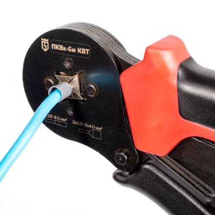 Пресс-клещи КВТ ПКВк-6м для опрессовки втулочных наконечников до 6.0 мм (85224) купить в Екатеринбурге