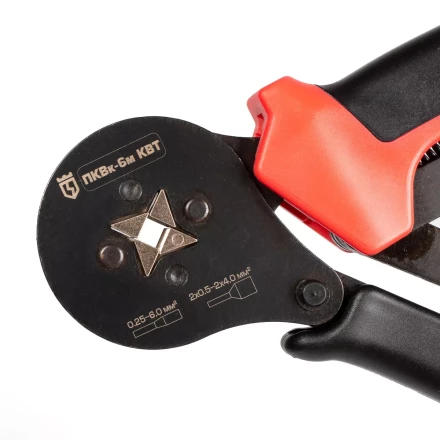 Пресс-клещи КВТ ПКВк-6м для опрессовки втулочных наконечников до 6.0 мм (85224) купить в Екатеринбурге