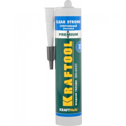 Клей монтажный KRAFTOOL KraftNails Premium KN-601T, суперсильный, прозрачный, 310мл 41342 купить в Екатеринбурге