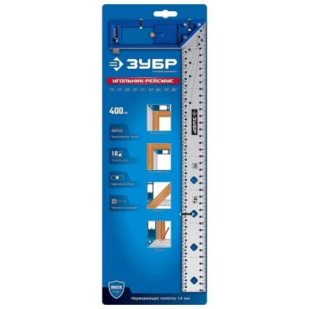 ЗУБР 400 мм, рейсмус-угольник разметочный, ПРОФЕССИОНАЛ (34400-40) купить в Екатеринбурге