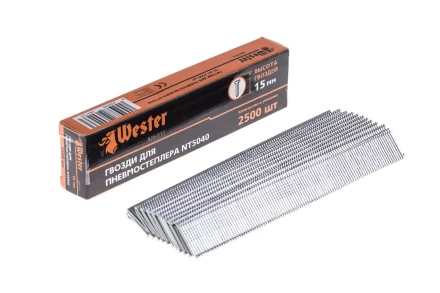 Гвозди для степлера WESTER 826-013 1 х 1.25 х 15 мм 2500 шт. купить в Екатеринбурге
