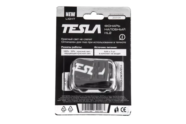 Фонарь TESLA HL2 3 Вт 120 Лм купить в Екатеринбурге