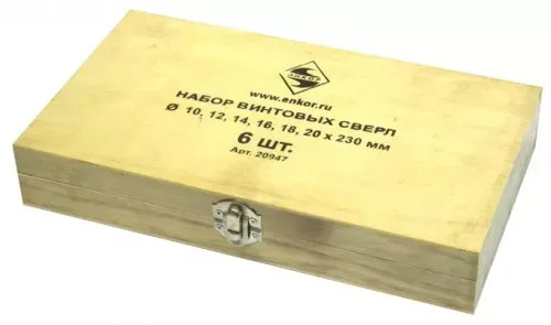 Набор сверл винтовых (10-20 х230) 1/5 20947 купить в Екатеринбурге