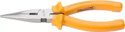 Длинногубцы Classic 160 мм прямые шлифованные пластмассовые рукоятки  SPARTA 17157