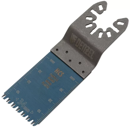 Насадка для МФИ режущая пазовая прямая, HCS, по дереву, ламинату 34 х 2.5 мм, крупный зуб Denzel 782315 купить в Екатеринбурге