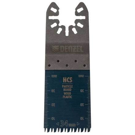 Насадка для МФИ режущая пазовая прямая, HCS, по дереву, ламинату 34 х 2.5 мм, крупный зуб Denzel 782315 купить в Екатеринбурге