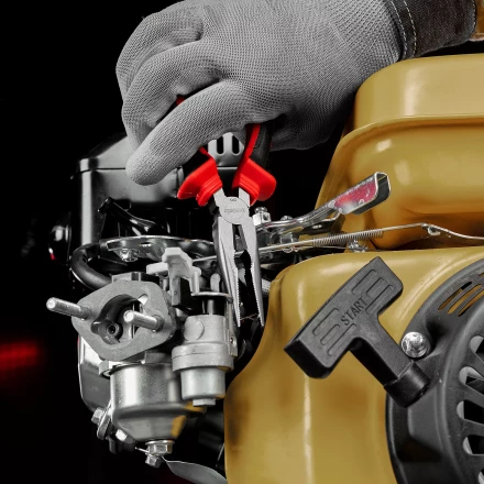 Длинногубцы прямые Matrix, 180 мм, хром-ванадий, двухкомпонентные рукоятки, 17310 купить в Екатеринбурге