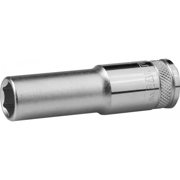 Торцовая головка KRAFTOOL "INDUSTRIE QUALITAT", удлиненная, Cr-V, FLANK, хромосатинированная, 1/2", 14 мм 27807-14_z01 купить в Екатеринбурге