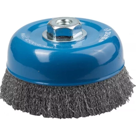 ЗУБР &quot;ПРОФЕССИОНАЛ&quot;. Щетка чашечная для УШМ, витая стальная проволока 0,3мм, 150ммхМ14 35261-150_z02 купить в Екатеринбурге