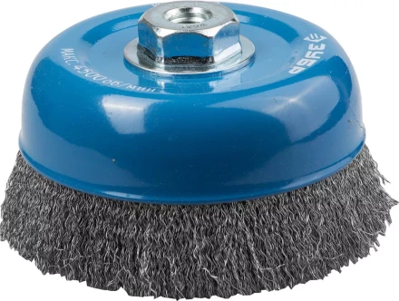 ЗУБР &quot;ПРОФЕССИОНАЛ&quot;. Щетка чашечная для УШМ, витая стальная проволока 0,3мм, 150ммхМ14 35261-150_z02 купить в Екатеринбурге