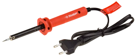 Электропаяльник ЗУБР &quot;МАСТЕР&quot; с пластмассовой рукояткой и долговечным жалом, форма клин, 80Вт 55400-80_z01 купить в Екатеринбурге