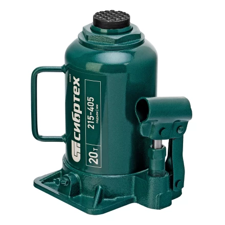 Домкрат гидравлический бутылочный Сибртех 50809, 20 т, 215-405 мм купить в Екатеринбурге