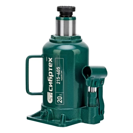 Домкрат гидравлический бутылочный Сибртех 50809, 20 т, 215-405 мм купить в Екатеринбурге