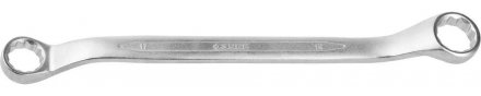 Ключ ЗУБР &quot;ПРОФИ&quot; гаечный накидной изогнутый, Cr-V сталь, хромированный, 17х19мм 27132-17-19 купить в Екатеринбурге